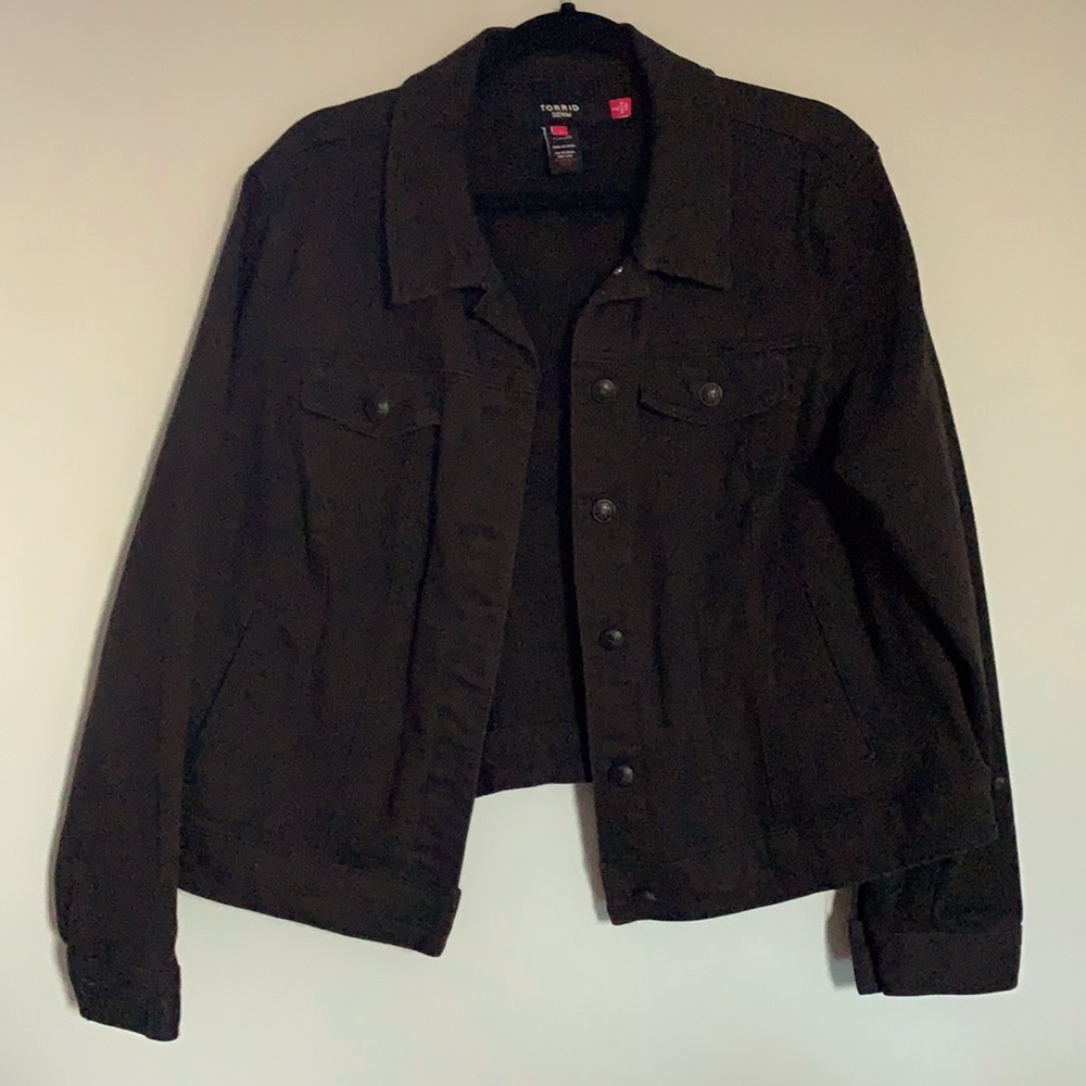 Black jean jacket